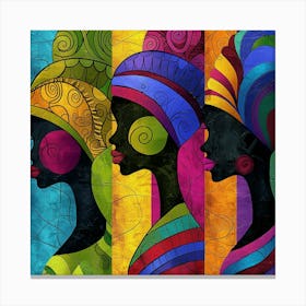 Three African Women 44 Canvas Print