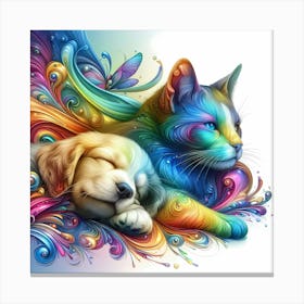 Creative Feline Cat Artwork 69 Canvas Print