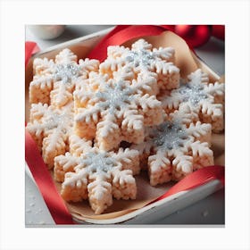 Snowflake Rice Krispies Treats Canvas Print