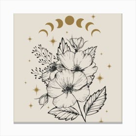 Moonflowers Canvas Print