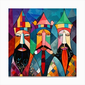 Three Beards 1 Canvas Print