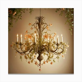 Lily Chandelier Canvas Print