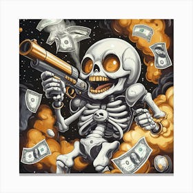 skelly Canvas Print