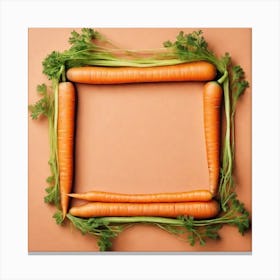 Carrots In A Frame 1 Canvas Print