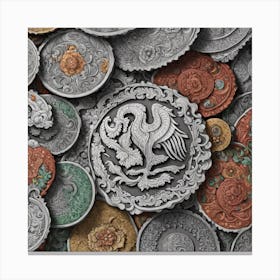 Russian Coins Canvas Print