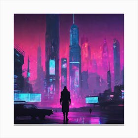 Futuristic Cityscape 173 Canvas Print