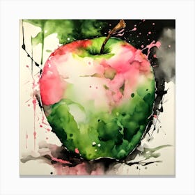 Apple Painting Canvas Print