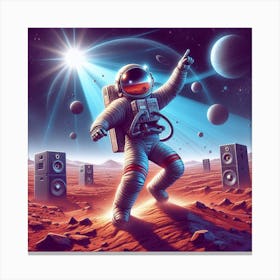 Astronaut In Space 1 Canvas Print