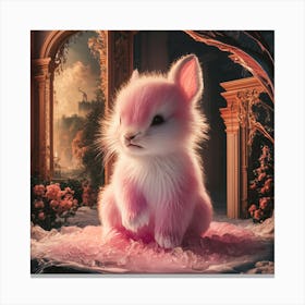 Little Pink Bunny Canvas Print