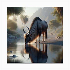 Wildebeest 2 Canvas Print