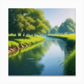River In The Grass 21 Canvas Print