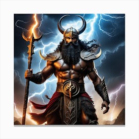 Lord Of Thunder Canvas Print