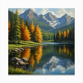 Mountain Lake 5 Canvas Print