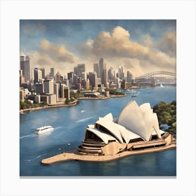 Stunning View Of The Sydney Opera House Canvas Print