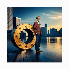 Man In The Suit Canvas Print