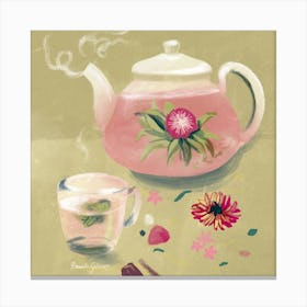 Herbal Tea Square Canvas Print