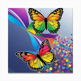 Colorful Butterflies 72 Canvas Print