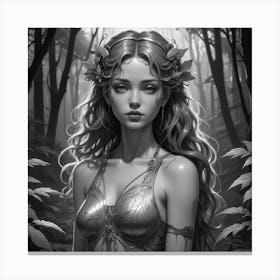 Fairy In The Forest 10 Canvas Print