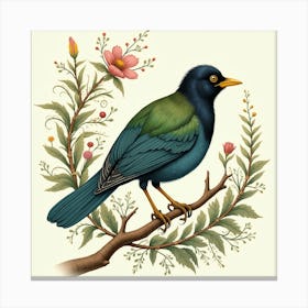 Bird On A Branch 2 Canvas Print