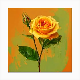 Yellow Rose Canvas Print Canvas Print