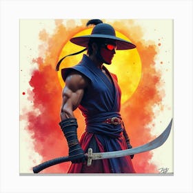 Mortal Kombat Ninja Fighter Concept Art (322) Canvas Print