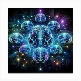 Brains And Circuits Canvas Print