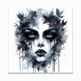 Watercolor Of A Woman 30 Canvas Print