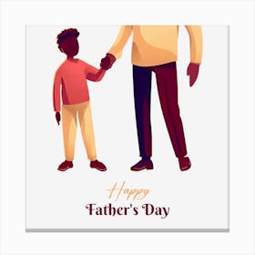 Happy Father'S Day 4 Canvas Print