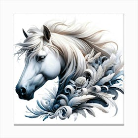 Creative Horse Beauty Illustration Nr 45 Canvas Print