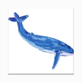 Blue Whale 01 Canvas Print