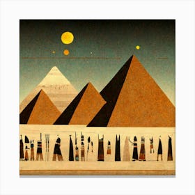 Egyptian Pyramids 2 Canvas Print