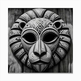 Tribal African Art Lion 2 Canvas Print