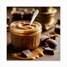 Peanut Butter In A Jar Canvas Print