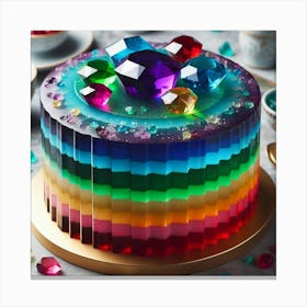 Rainbow Cake 4 Canvas Print