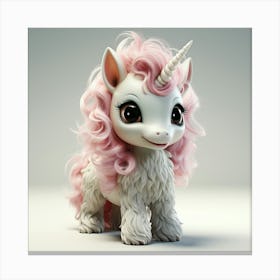 Unicorn 3d Model 22 Canvas Print