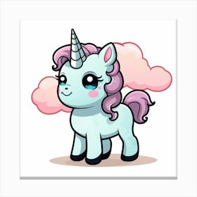 Cute Unicorn 811 Canvas Print