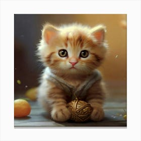 Cute Kitten 3 Canvas Print