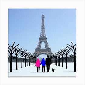 Paris Eiffel Tower 8 Canvas Print