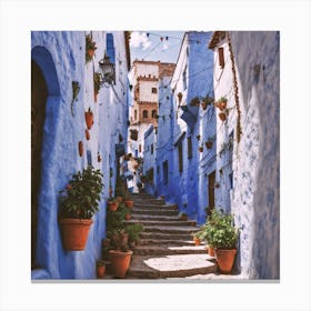 CHEFCHAOUEN,The Blue town Canvas Print