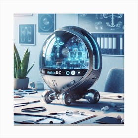 Futuristic Office 1 Canvas Print