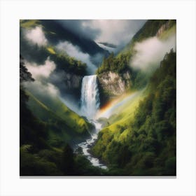 Rainbow In The Mountains Canvas Print