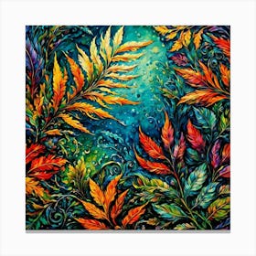 Colorful Leaves Canvas Print