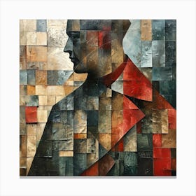 Man In Red Coat Canvas Print