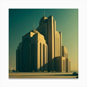 Qatar'S Tallest Building Canvas Print