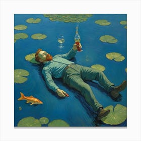 Water Lilies and Waking Dreams Canvas Print