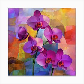 Purple Orchids 1 Canvas Print