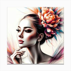 Portrait Artwork 112 Canvas Print