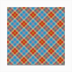 Plaid Fabric 84 Canvas Print