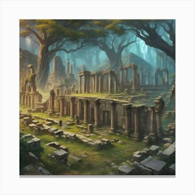 Ancient Ruins Canvas Print