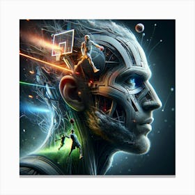 Man'S Head 1 Canvas Print